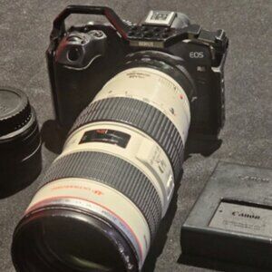 A set of Canon camera gear